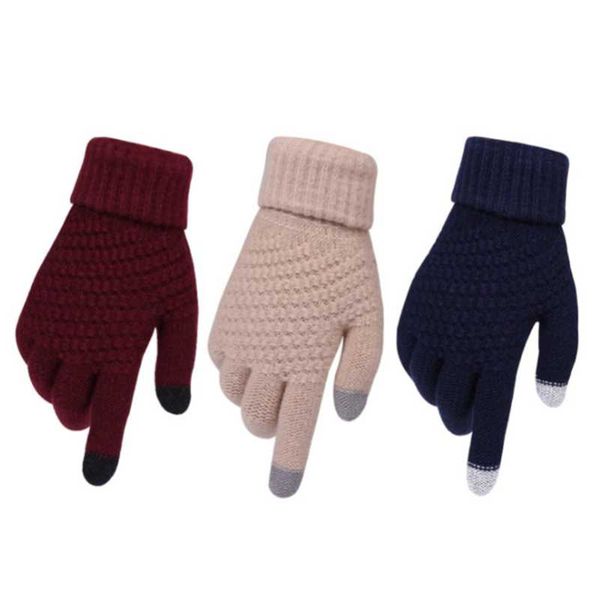 five fingers gloves women' knitted thicken winter touch screen full finger warmer stretch imitation wool outdoor skiing, Blue;gray
five fingers gloves women' knitted thicken winter touch screen full finger warmer stretch imitation wool outdoor skiing, Blue;gray
