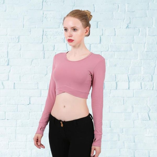women's long sleeve sports tight yoga activewear midriff-baring running clothes (size carminum) outfit
women's long sleeve sports tight yoga activewear midriff-baring running clothes (size carminum) outfit