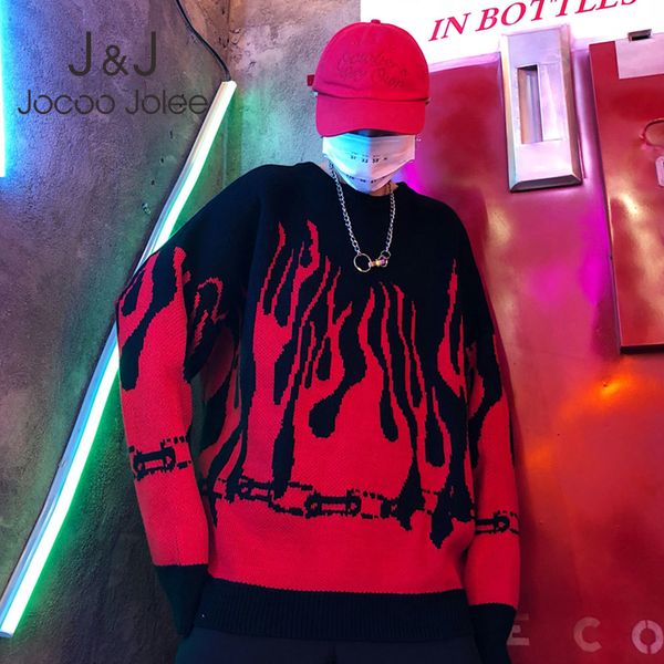 jocoo jolee korean harajuku oversized sweater autumn winter batwing sleeve flame knitting pullover boyfriend loose sweater 210518, White;black
jocoo jolee korean harajuku oversized sweater autumn winter batwing sleeve flame knitting pullover boyfriend loose sweater 210518, White;black