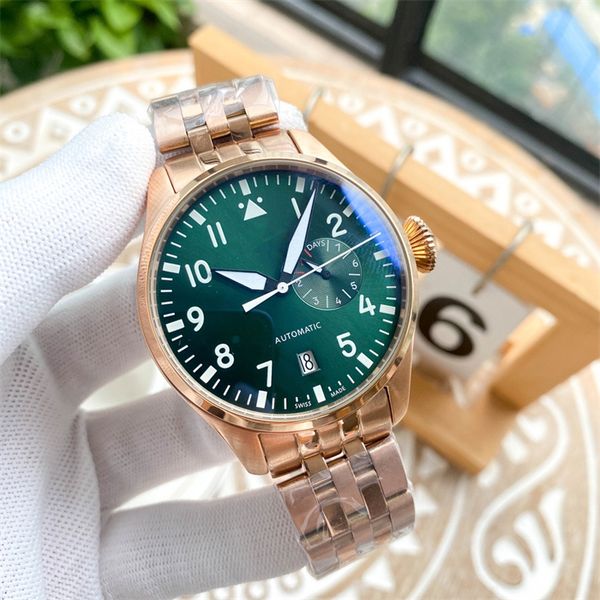 i-106 montre de luxe mens watches 40/42/44mm mechanical movement fine steel case rubber strap luxury watch wristwatches, Slivery;brown
i-106 montre de luxe mens watches 40/42/44mm mechanical movement fine steel case rubber strap luxury watch wristwatches, Slivery;brown