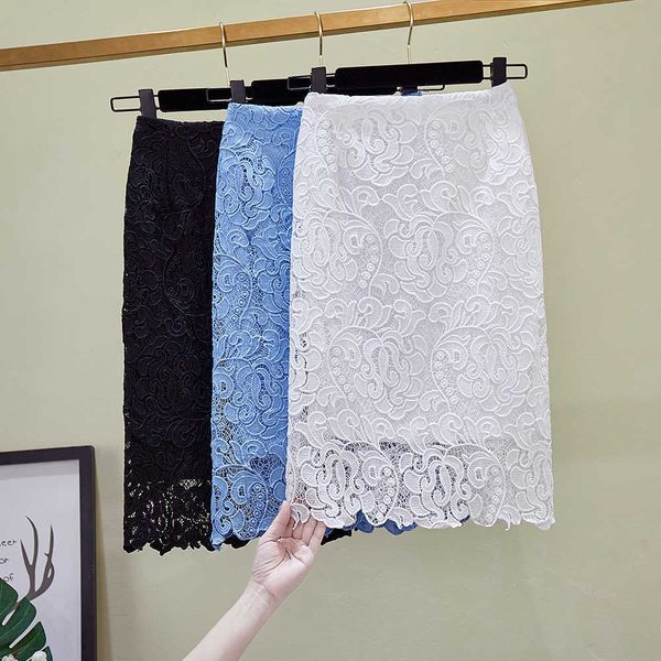 summer hollow lace temperament package hip skirt slim knee-length casual polyester pencil solid 210603, Black
summer hollow lace temperament package hip skirt slim knee-length casual polyester pencil solid 210603, Black