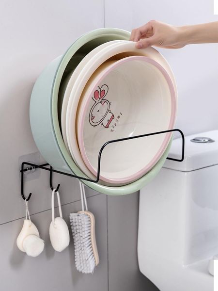 hooks & rails no punching washbasin rack toilet wall hanging kitchen strong adhesive hook basin storage
hooks & rails no punching washbasin rack toilet wall hanging kitchen strong adhesive hook basin storage