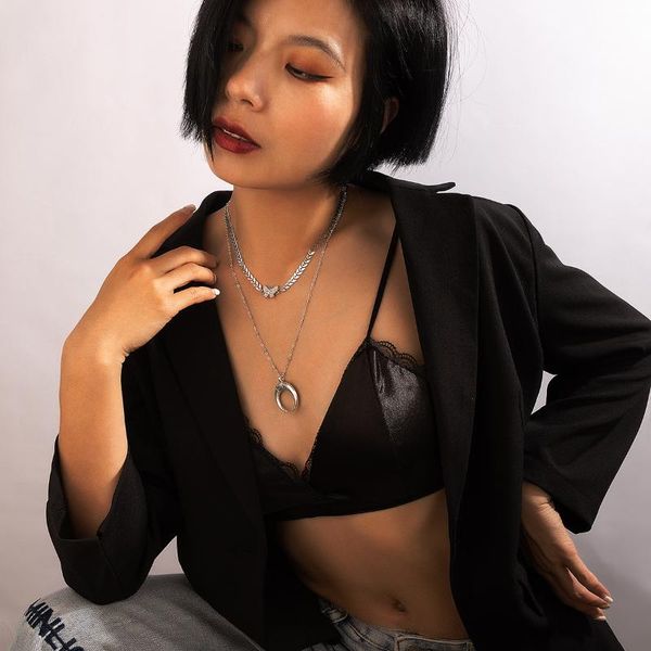 chains tocona bohemian moon pendant necklace for women pretty butterfly leaf multi-layer chain choker party jewelry accessories 17459, Silver
chains tocona bohemian moon pendant necklace for women pretty butterfly leaf multi-layer chain choker party jewelry accessories 17459, Silver