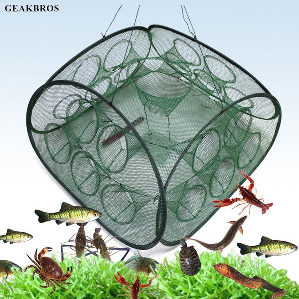 fishing accessories 6/8/12/16 holes automatic folding net shrimp cage nylon foldable crab fish trap cast tackle
fishing accessories 6/8/12/16 holes automatic folding net shrimp cage nylon foldable crab fish trap cast tackle