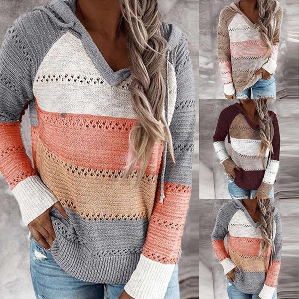 women's sweaters 2021 hooded sweater autumn winter v neck patchwork sleeve casual fashion long 1pcs knitted w r3a6, White;black
women's sweaters 2021 hooded sweater autumn winter v neck patchwork sleeve casual fashion long 1pcs knitted w r3a6, White;black