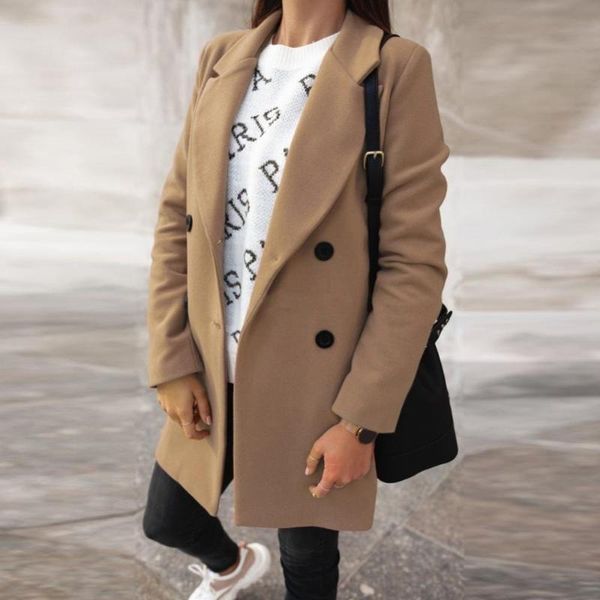 women's trench coats 80% women autumn winter fashion wide lapel double-line buttons warm coat outwear business female blazer tralever 2, Tan;black
women's trench coats 80% women autumn winter fashion wide lapel double-line buttons warm coat outwear business female blazer tralever 2, Tan;black
