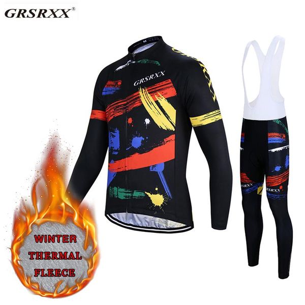 racing sets grsrxx winter cycling set premium windproof jersey breathable 5d gel padded bib pant suit thermal fleece garment, Black;blue
racing sets grsrxx winter cycling set premium windproof jersey breathable 5d gel padded bib pant suit thermal fleece garment, Black;blue