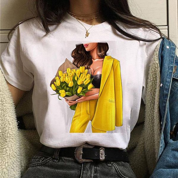 women's t-shirt vogue tshirt women t shirt fashion t-shirts harjauku tee female short sleeve cute shirts streetwear, White
women's t-shirt vogue tshirt women t shirt fashion t-shirts harjauku tee female short sleeve cute shirts streetwear, White