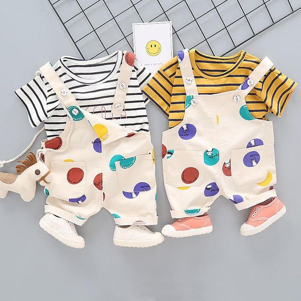 clothing sets baby boy girl clothes children's summer cartoon jeans bib suit striped letters short sleeve two-piece, White
clothing sets baby boy girl clothes children's summer cartoon jeans bib suit striped letters short sleeve two-piece, White