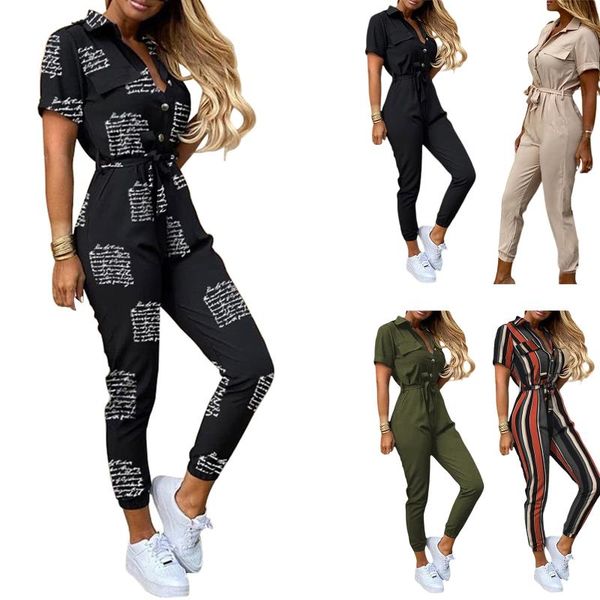 women's pants & capris women two-piece clothes set, short sleeve turn-down collar jumpsuit and waistband, army green/ black/ beige/ ora, Black;white
women's pants & capris women two-piece clothes set, short sleeve turn-down collar jumpsuit and waistband, army green/ black/ beige/ ora, Black;white