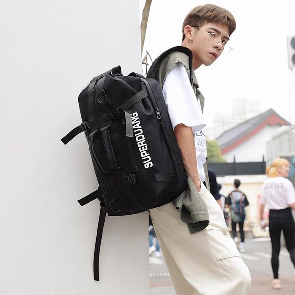 backpack 2021 multifunctional practical trendy men's double shoulder bag luggage collision color one leisure
backpack 2021 multifunctional practical trendy men's double shoulder bag luggage collision color one leisure