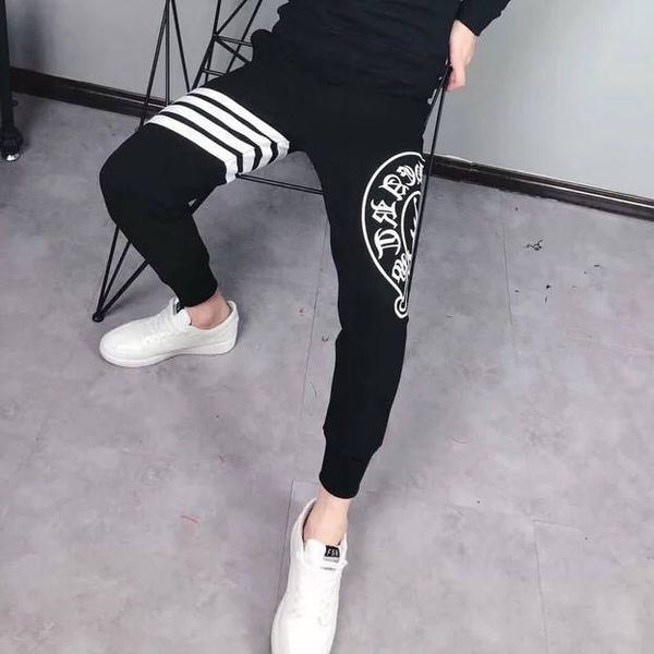 crosin kwai luo quick hand, net red, same nine points, leg casual pants, men's pants., White;black
crosin kwai luo quick hand, net red, same nine points, leg casual pants, men's pants., White;black
