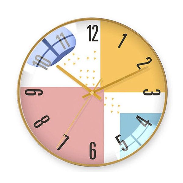 wall clocks simple modern style silent hanging clock creative color matching pattern household metal frame home decor
wall clocks simple modern style silent hanging clock creative color matching pattern household metal frame home decor