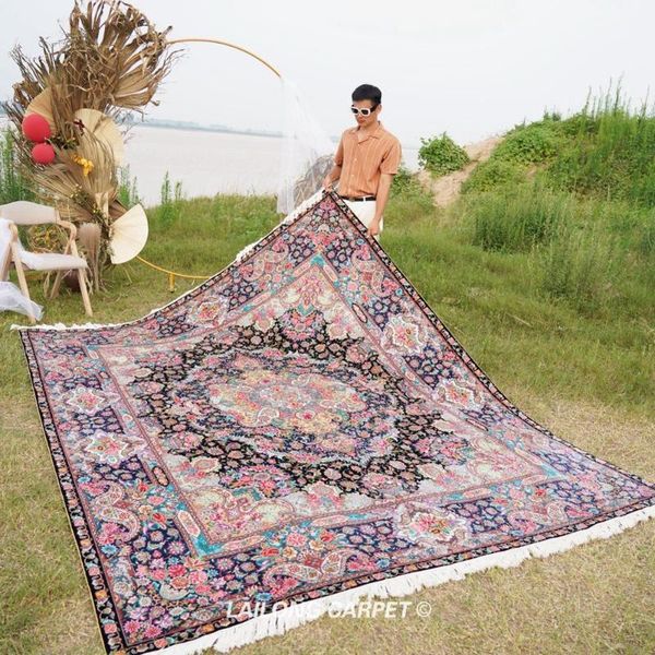 carpets 8'x10' hand knotted classical persian design silk rug home handmade carpet (zsh006a)
carpets 8'x10' hand knotted classical persian design silk rug home handmade carpet (zsh006a)