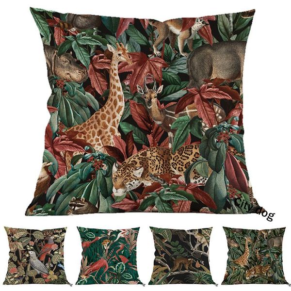 cushion/decorative pillow southeast asian style throw case green tropical leaves animal flamingo kangaroo giraffe hippo leopard art cushion
cushion/decorative pillow southeast asian style throw case green tropical leaves animal flamingo kangaroo giraffe hippo leopard art cushion
