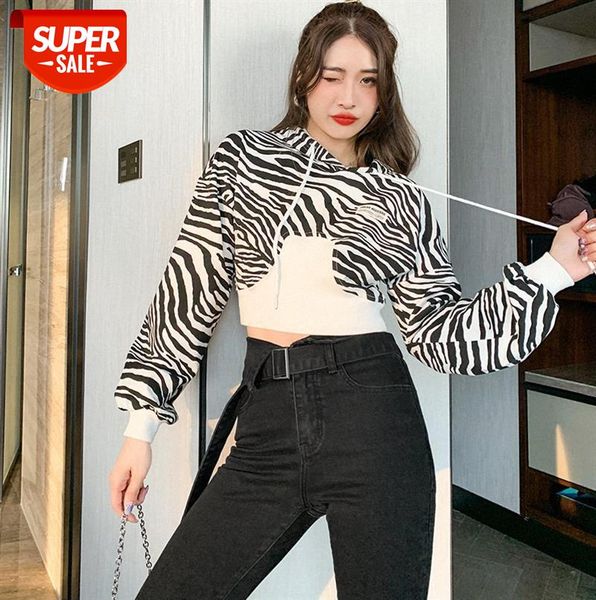 fashionable casual loose zebra pattern pullover blouse stitching was thin tide brand short sweater women #qu3z, Black;gray
fashionable casual loose zebra pattern pullover blouse stitching was thin tide brand short sweater women #qu3z, Black;gray