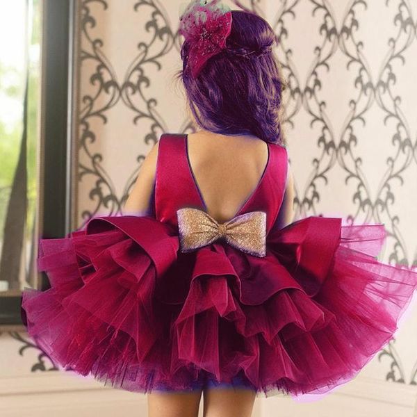 girl's dresses flower girl dress party pageant backless bow tulle tutu toddler clothes christening gown 1 year birthday, Red;yellow
girl's dresses flower girl dress party pageant backless bow tulle tutu toddler clothes christening gown 1 year birthday, Red;yellow