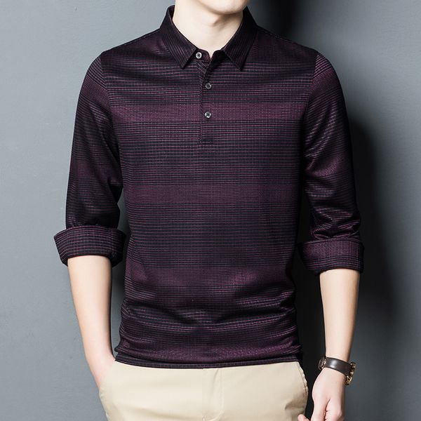 men's t shirts mulberry silk t-shirt 2021 trend casual lapel long sleeve simple slim polo, White;black
men's t shirts mulberry silk t-shirt 2021 trend casual lapel long sleeve simple slim polo, White;black