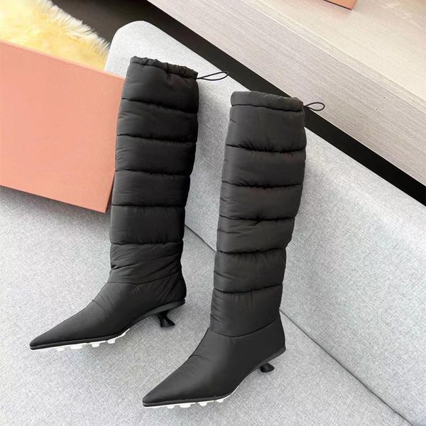 boots snow for women knee high boot kitten heels pointed toe shoes chic designer fashion, Black
boots snow for women knee high boot kitten heels pointed toe shoes chic designer fashion, Black