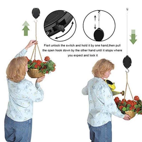 other garden supplies retractable plant pulley hanger hanging planter flower basket hook for pots
other garden supplies retractable plant pulley hanger hanging planter flower basket hook for pots