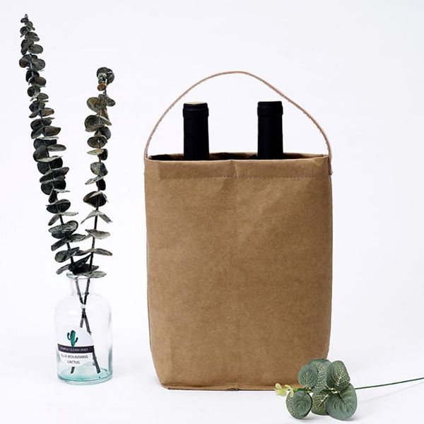 portable kraft paper storage bag washable wine packaging box multifunction organizer kitchen tools bags
portable kraft paper storage bag washable wine packaging box multifunction organizer kitchen tools bags