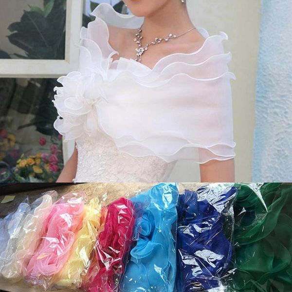 wraps & jackets 9 colors wedding shrugs for women bolero mariage ruffles short organza bridal dress cape red champagne blue femme, White
wraps & jackets 9 colors wedding shrugs for women bolero mariage ruffles short organza bridal dress cape red champagne blue femme, White