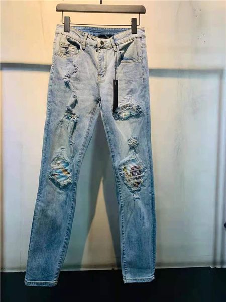 mens jeans men denim casual pleated embroidery patchwork pants classic applique fashion holes motorcycle biker slim washed jean trous, Blue
mens jeans men denim casual pleated embroidery patchwork pants classic applique fashion holes motorcycle biker slim washed jean trous, Blue