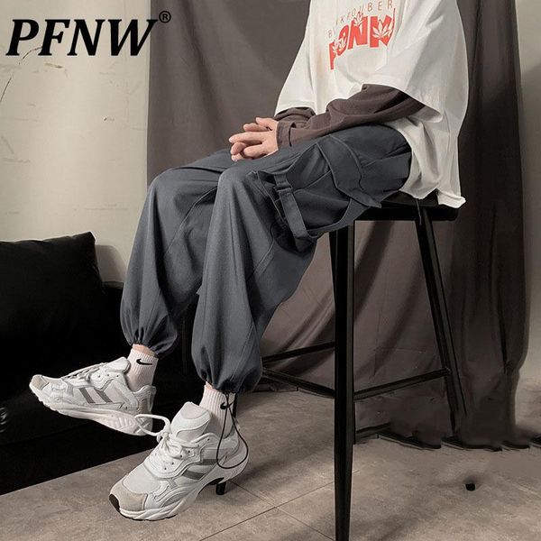 men's pants pfnw 2021 functional tooling strapping fashion autumn casual trousers korean ribbon loose trends small leg 12x0280, Black
men's pants pfnw 2021 functional tooling strapping fashion autumn casual trousers korean ribbon loose trends small leg 12x0280, Black