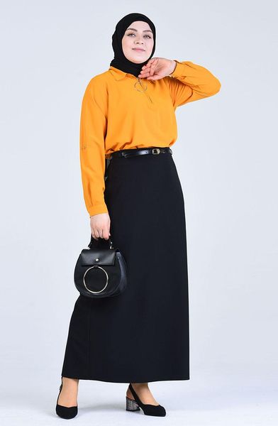 ethnic clothing minahill black skirt 2220-02, Red 
ethnic clothing minahill black skirt 2220-02, Red