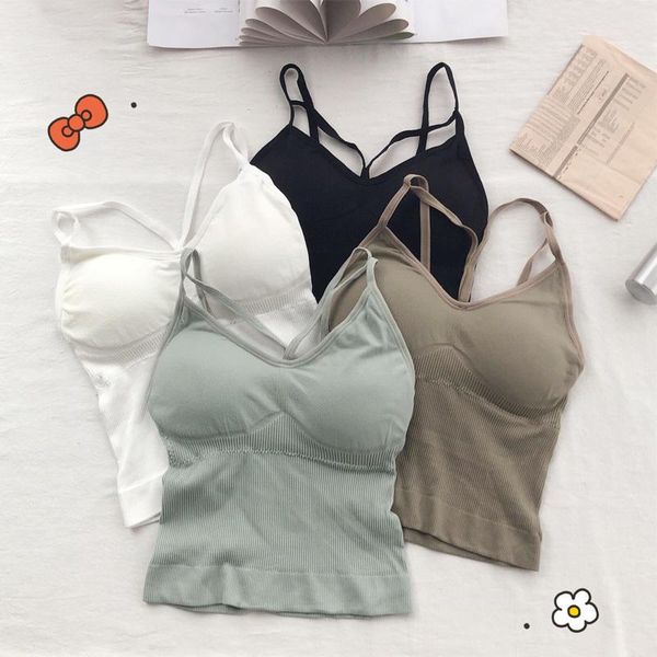 yoga outfit women's fashion underwear seamless suspender vest pure cotton breathable belt bra bottomed 2021
yoga outfit women's fashion underwear seamless suspender vest pure cotton breathable belt bra bottomed 2021