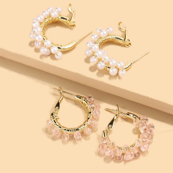 hoop & huggie korean full wild crystals rhinestone earrings bow hooks handmade imitation pearl huggies jewelry for female 2021 trends, Golden;silver
hoop & huggie korean full wild crystals rhinestone earrings bow hooks handmade imitation pearl huggies jewelry for female 2021 trends, Golden;silver