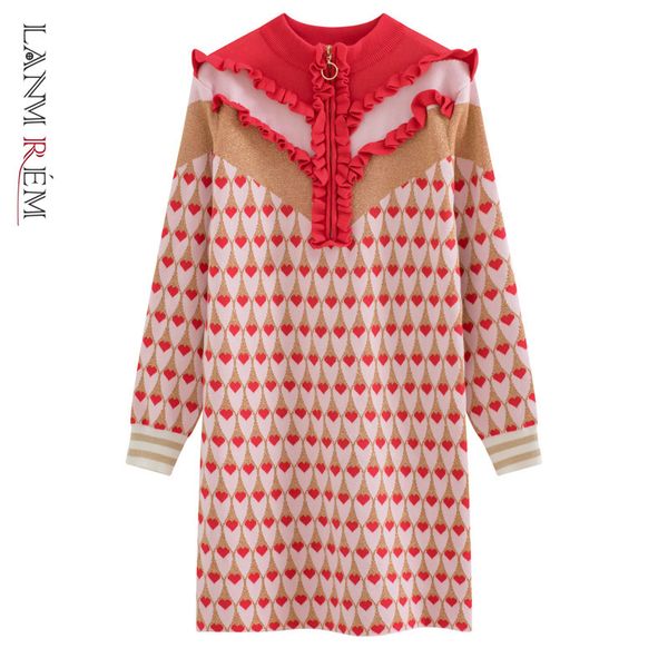 spring dress full sleeves red contrast colors zippers pullover knittting dresses women fashion wl07703xl 210507, Black;gray
spring dress full sleeves red contrast colors zippers pullover knittting dresses women fashion wl07703xl 210507, Black;gray