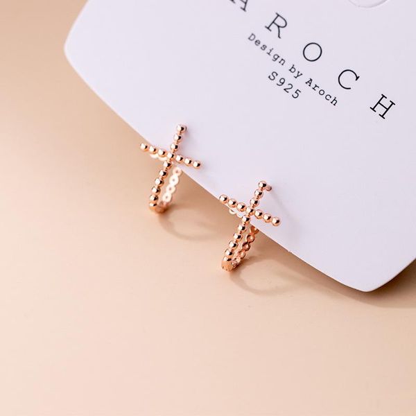 hoop & huggie real 925 sterling silver beads earrings for women teen girls cross shaped korean gothic earings fashion jewelry 2021, Golden;silver
hoop & huggie real 925 sterling silver beads earrings for women teen girls cross shaped korean gothic earings fashion jewelry 2021, Golden;silver