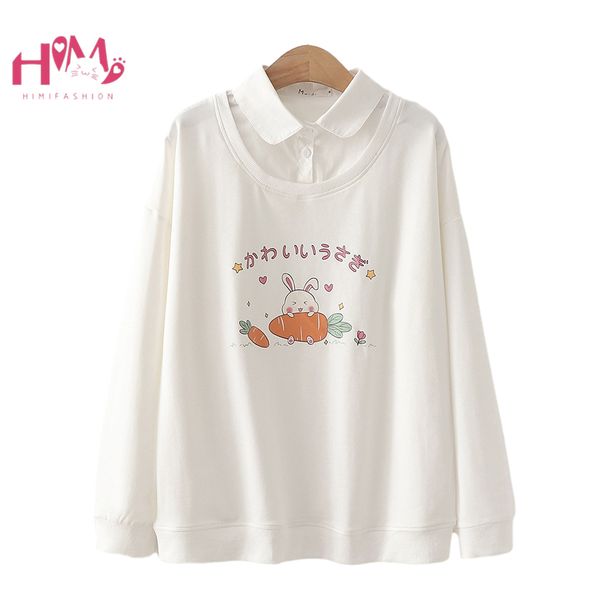cute bunny hoodies teen girls vintage kawaii fashion rabbit anime long sleeve loose casual sweet female aesthetic sweatshirts, Black
cute bunny hoodies teen girls vintage kawaii fashion rabbit anime long sleeve loose casual sweet female aesthetic sweatshirts, Black