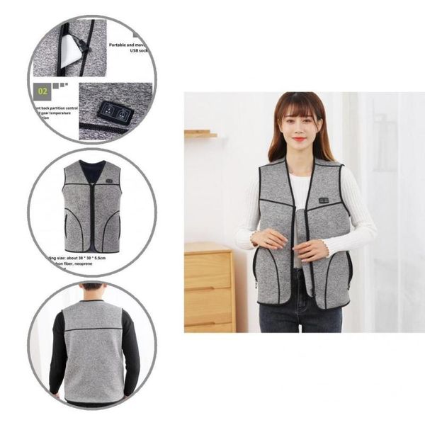 men's vests safe practical winter electric heated jacket fast heating vest usb-powered for climbing, Black;white
men's vests safe practical winter electric heated jacket fast heating vest usb-powered for climbing, Black;white
