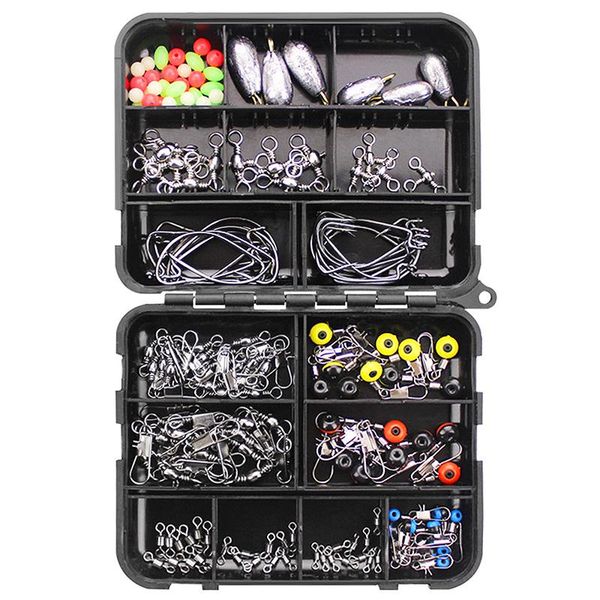 fishing accessories 160pcs kit including snaps crank hook connector luminous beads with tackle box
fishing accessories 160pcs kit including snaps crank hook connector luminous beads with tackle box