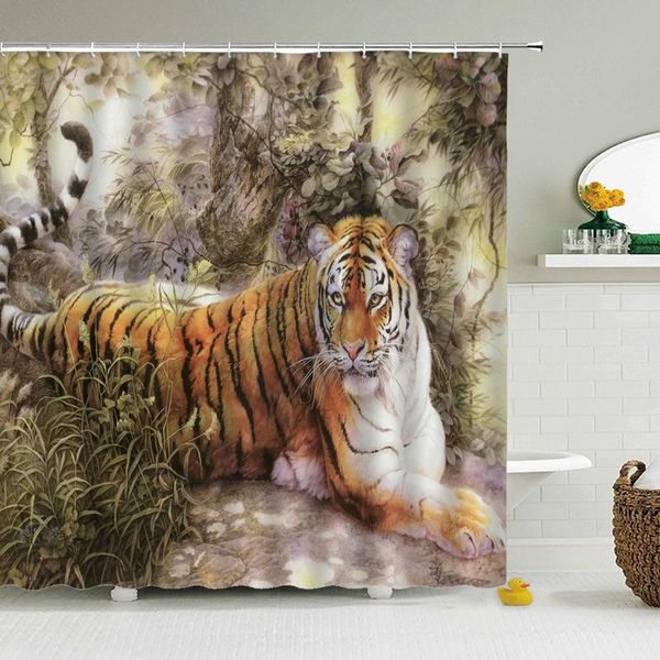 chinese tiger shower curtain waterproof bathroom polyester fabric home decor with 12 hook curtains
chinese tiger shower curtain waterproof bathroom polyester fabric home decor with 12 hook curtains
