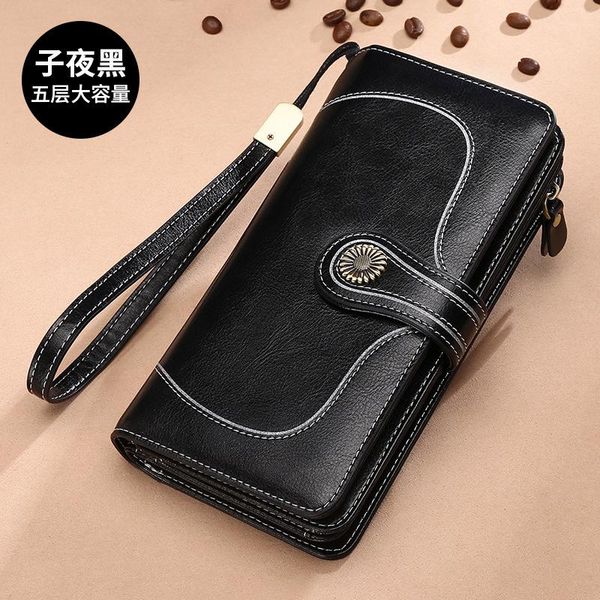 wallets 2021 women's wallet long leather zipper coin multi-card position multi-functional large capacity handbag, Red;black
wallets 2021 women's wallet long leather zipper coin multi-card position multi-functional large capacity handbag, Red;black