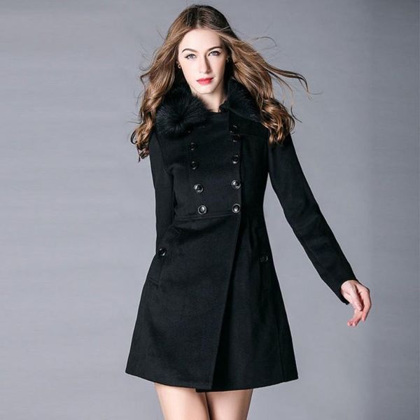 women's wool & blends cashmere coats black overcoats long sleeve double breasted clothes luxury fashion slim fur collar solid ladies
women's wool & blends cashmere coats black overcoats long sleeve double breasted clothes luxury fashion slim fur collar solid ladies