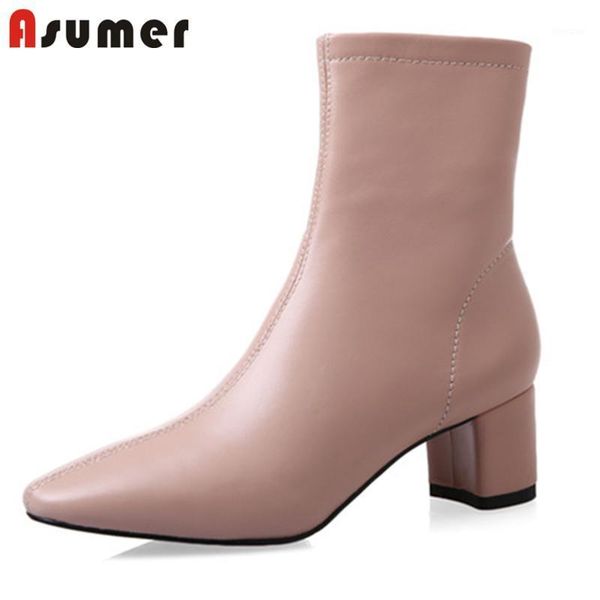 boots asumer 2021 arrive women ankle genuine leather shoes zipper high heels dress office ladies autumn winter1, Black
boots asumer 2021 arrive women ankle genuine leather shoes zipper high heels dress office ladies autumn winter1, Black