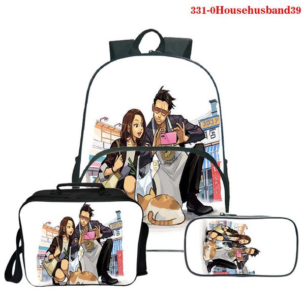 backpack the way of househusband 3pcs/set school bags boy laptravel knapsack japanese pencil case cartoon lunch
backpack the way of househusband 3pcs/set school bags boy laptravel knapsack japanese pencil case cartoon lunch