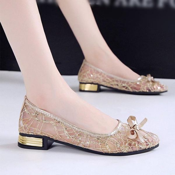 lace hollow pointed toe low-heeled ladies sandals 2021 summer style shallow mesh breathable bowknot women's casual shoes, Black
lace hollow pointed toe low-heeled ladies sandals 2021 summer style shallow mesh breathable bowknot women's casual shoes, Black