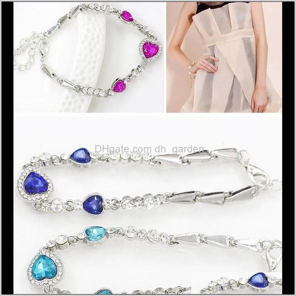 drop delivery 2021 the of ocean charm bracelet austrian crystal love heart chain bracelets women bangles jewelry for wedding christmas dbyqw, Golden;silver
drop delivery 2021 the of ocean charm bracelet austrian crystal love heart chain bracelets women bangles jewelry for wedding christmas dbyqw, Golden;silver