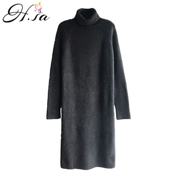 h.sa women sweater dress turtleneck winter long knitwear sweaters and jumpers loose overszied korean thick pull 210417, White;black
h.sa women sweater dress turtleneck winter long knitwear sweaters and jumpers loose overszied korean thick pull 210417, White;black