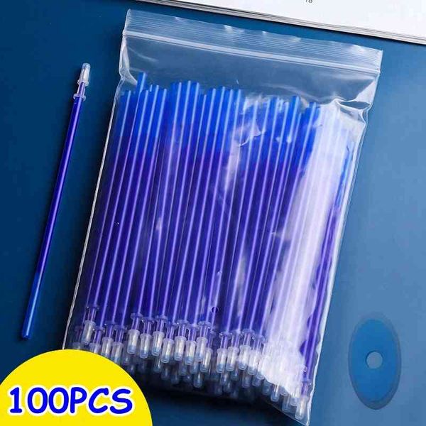 100pcs/set gel 0.5mm erasable pen refill rod blue black ink washable handle for school stationery office writing
100pcs/set gel 0.5mm erasable pen refill rod blue black ink washable handle for school stationery office writing