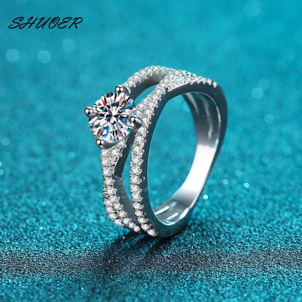 cluster rings classic 925 sterling silver diamond test past brilliant cut 1 6.5mm d color moissanite cross arm ring women jewelry, Golden;silver
cluster rings classic 925 sterling silver diamond test past brilliant cut 1 6.5mm d color moissanite cross arm ring women jewelry, Golden;silver