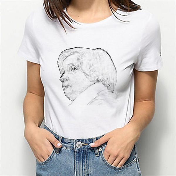 loose era glamor ous sketch womens t shirts printed short sleeve creative vogue clothes, White
loose era glamor ous sketch womens t shirts printed short sleeve creative vogue clothes, White