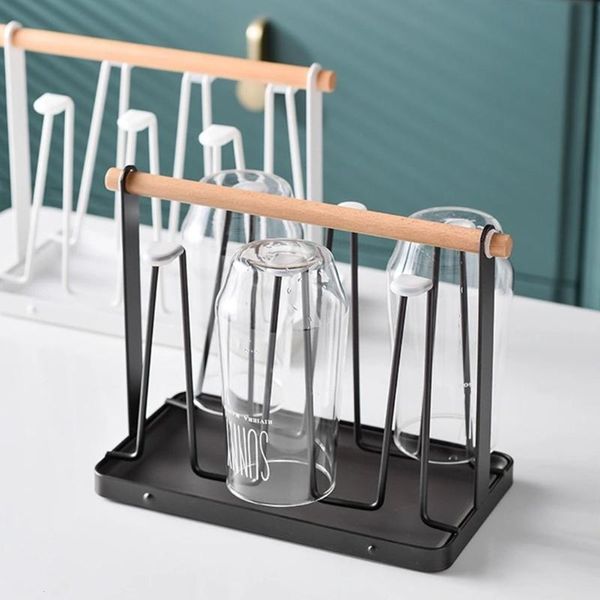 kitchen storage & organization nordic iron cup drying rack metal mug stand shelf with tray and wooden handle home bottle wine glass organize
kitchen storage & organization nordic iron cup drying rack metal mug stand shelf with tray and wooden handle home bottle wine glass organize