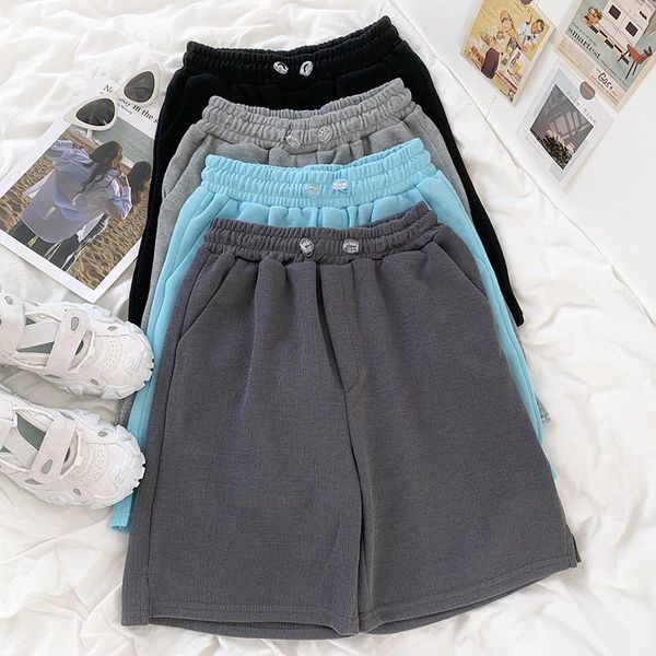 women's shorts yeeloca recommends relaxed drawstring split sports summer women elastic high waist loose trousers straight casual pants, White;black
women's shorts yeeloca recommends relaxed drawstring split sports summer women elastic high waist loose trousers straight casual pants, White;black