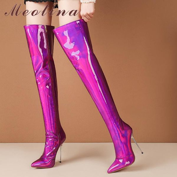 boots meotina women shoes over the knee boot thin super high heel pointed toe zipper fashion ladies autumn winter purple, Black
boots meotina women shoes over the knee boot thin super high heel pointed toe zipper fashion ladies autumn winter purple, Black